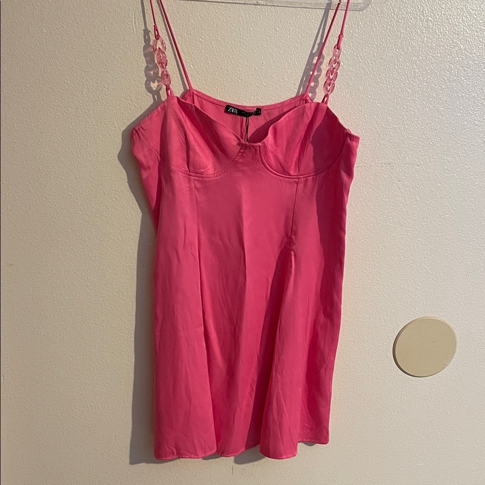 Zara Vibrant Pink Mini Dress